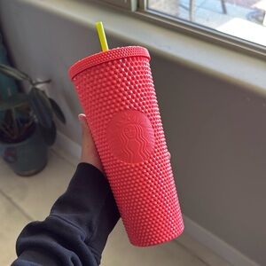 Brand new Starbucks summer 2022 pink studded venti cold cup tumbler
